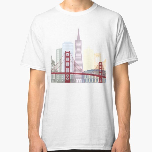San Francisco skyline poster Classic T-Shirt