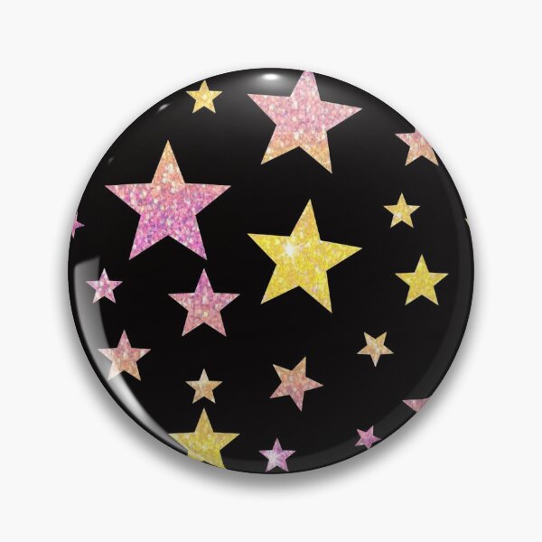 Item preview, Pink Yellow Ombre Faux Glitter Stars designed and sold by Felicity-K.