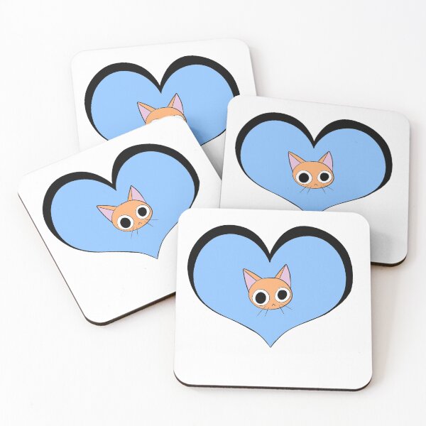 Item preview, Heart Animals (kitty) designed and sold by gross-girl99.