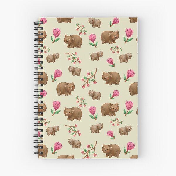 Item preview, Green Australian Wombat pattern designed and sold by StrayLeaves.