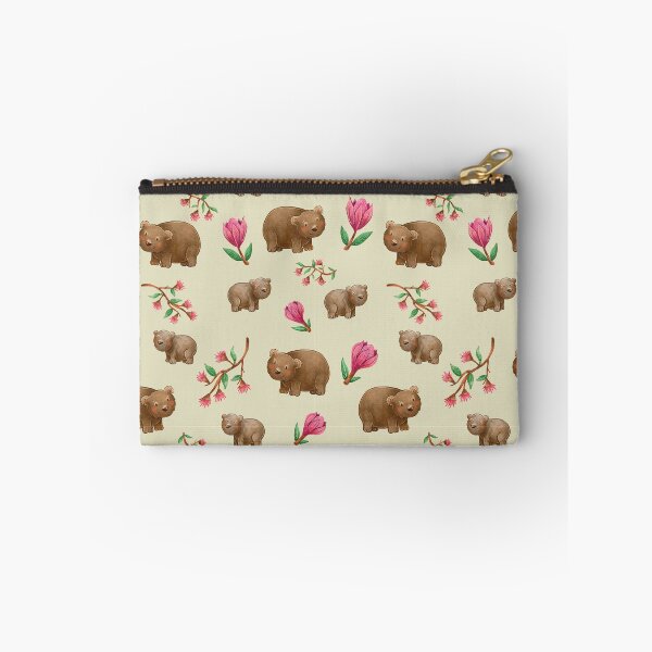 Item preview, Green Australian Wombat pattern designed and sold by StrayLeaves.