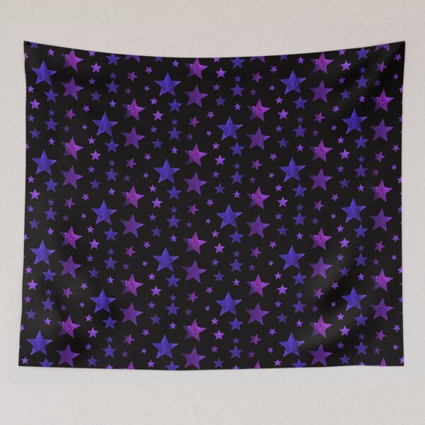 Item preview, Blue Purple Ombre Galaxy Stars designed and sold by Felicity-K.