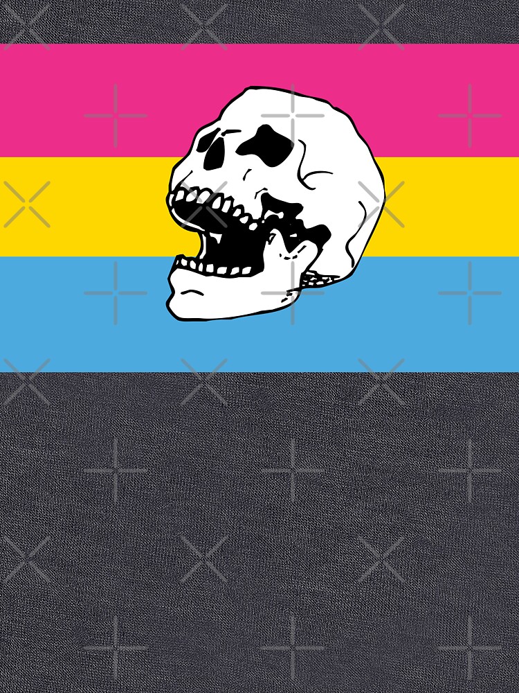 pan pride flag skull by craftordiy