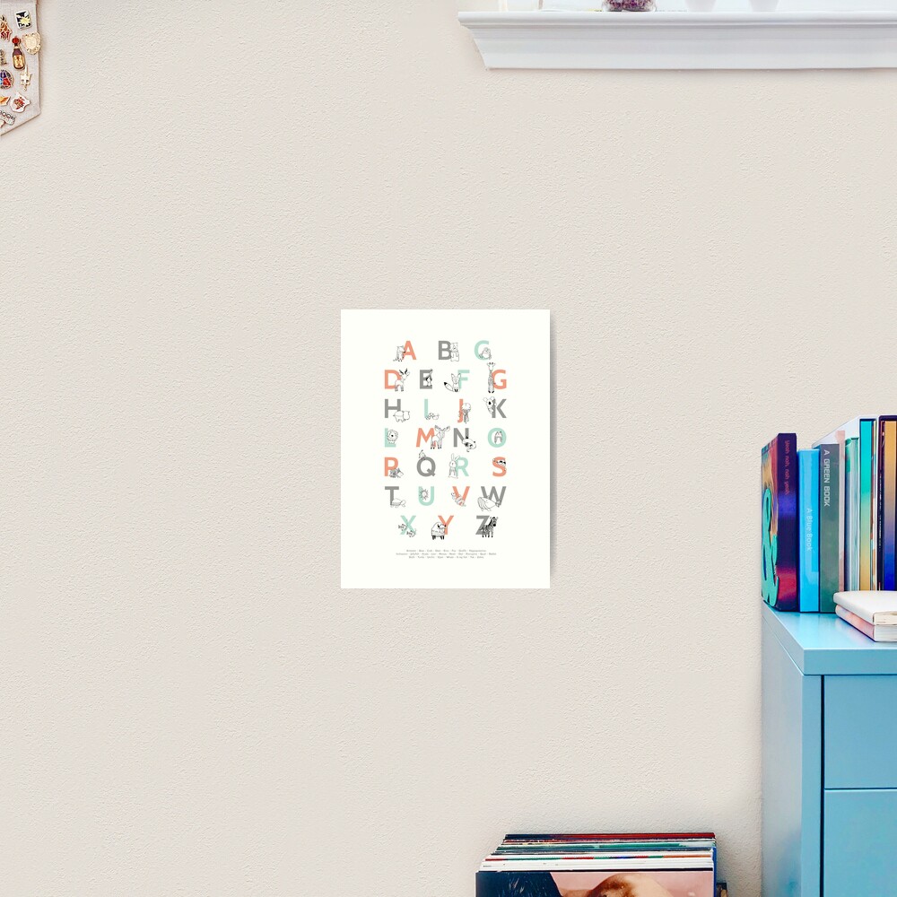 Animal Alphabet Art Print