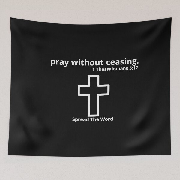 Item preview, Vintage Pray Without Ceasing Cool Typography  designed and sold by garniturex.