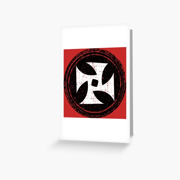 The Process Church of the Final Judgement, distressed Shirt Greeting Card