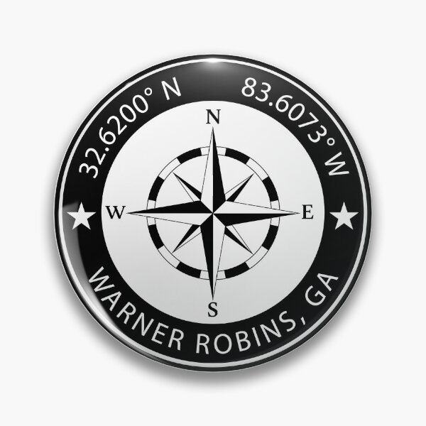 Artikelvorschau, Warner Robins, Georgia Geographische Koordinaten entworfen und verkauft von TeeOhGraphics.