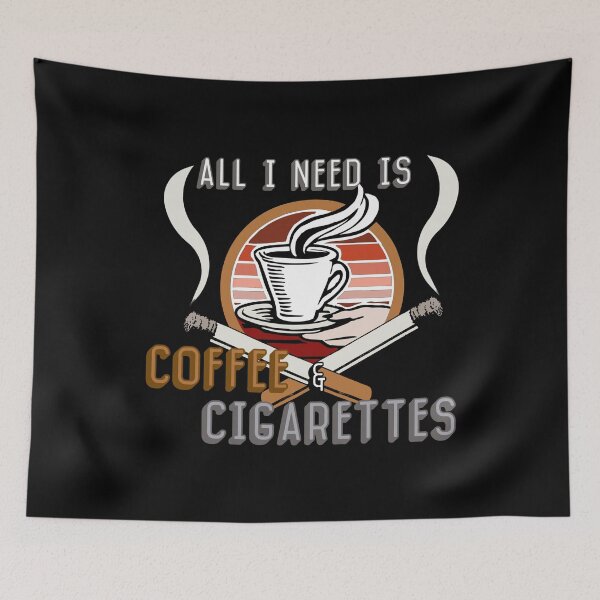 Item preview, All I need is coffee and cigarettes designed and sold by KryptoStonks.