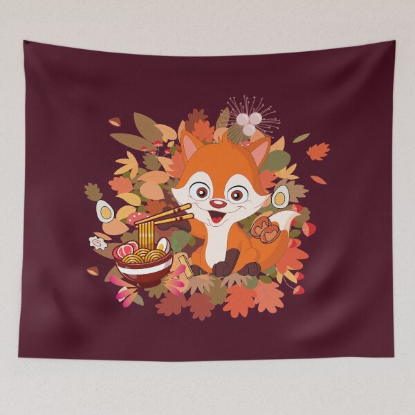 Item preview, Fox Leaves Ramen - Cut Fox Ramen !! designed and sold by SoffyLee586.