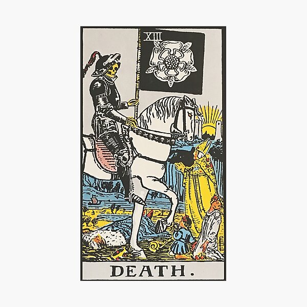 Artikel-Vorschau von Die Todeskarte – Rider Waite Smith Tarot, designt und verkauft von natekelly.