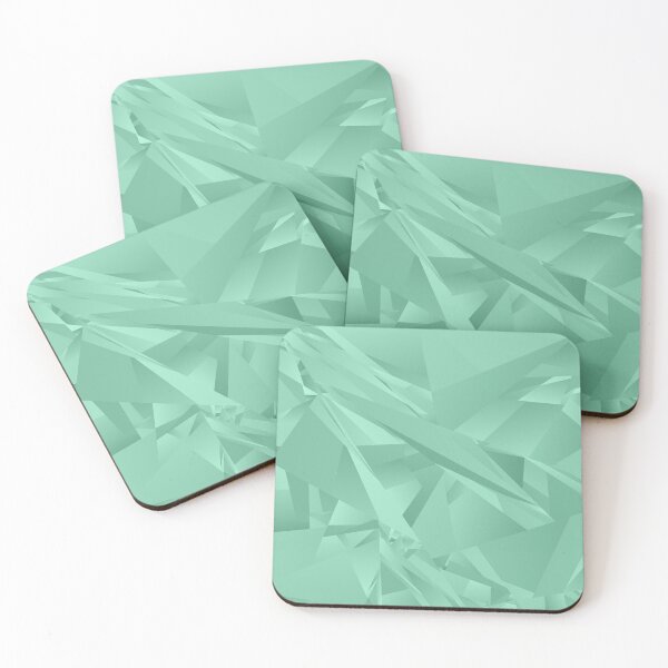 Item preview, Teal Aquamarine Crystal Polygon Background designed and sold by LashCreations.