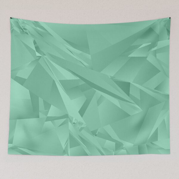 Item preview, Teal Aquamarine Crystal Polygon Background designed and sold by LashCreations.