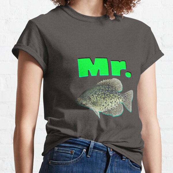 Snaggle Tooth Crappie Fish Fishing Graphic T Shirt Men or Women