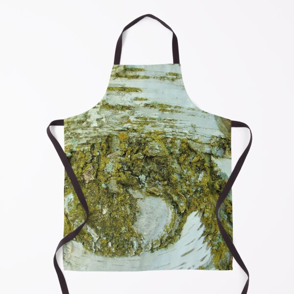 Item preview, Birch Tree Bark And Moss Photo Fabric Pattern Vertical designed and sold by H3designs.