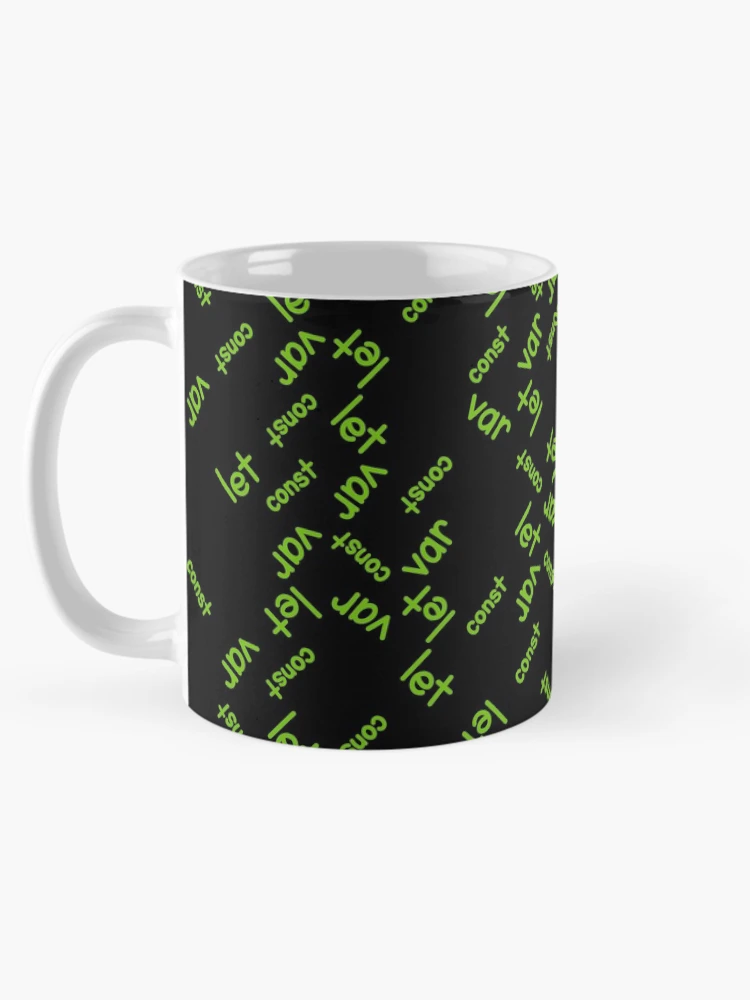 Thumbnail 5 of 6, Coffee Mug, JavaScript Matrix designed and sold by TheCodePixi.