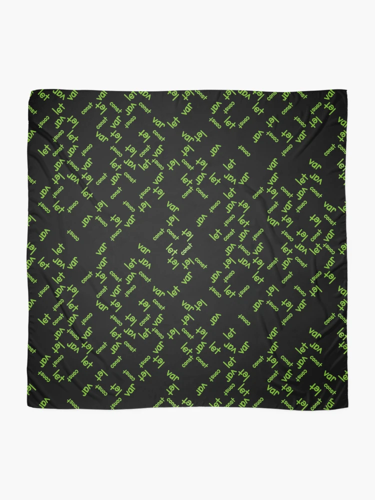 Thumbnail 2 of 3, Scarf, JavaScript Matrix designed and sold by TheCodePixi.