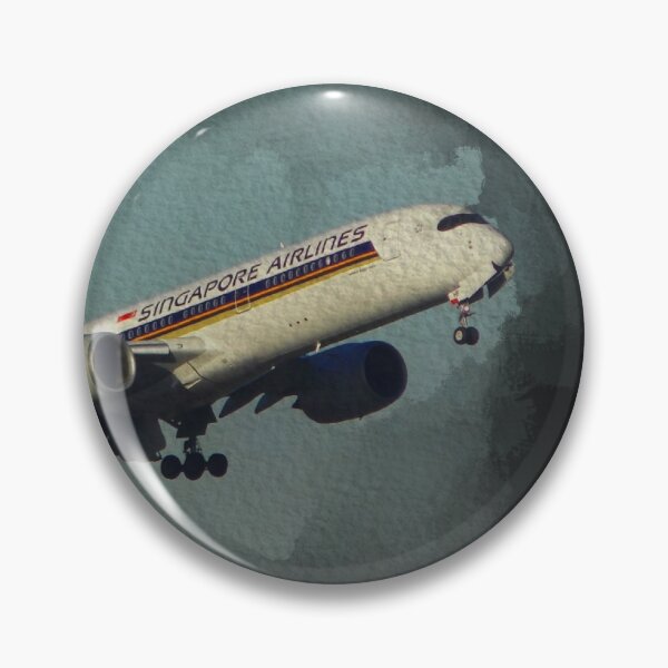 Item preview, Singapore airlines Airplane Taking Off Watercolor Black Background designed and sold by FDbubble1986.