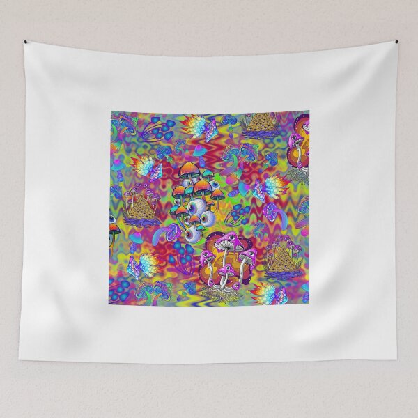 Item preview, Mushroom Psychedelic Art Magic Mushroom Trippy Hippie Summer Vacation Hawaii Sets designed and sold by NzzRiza.