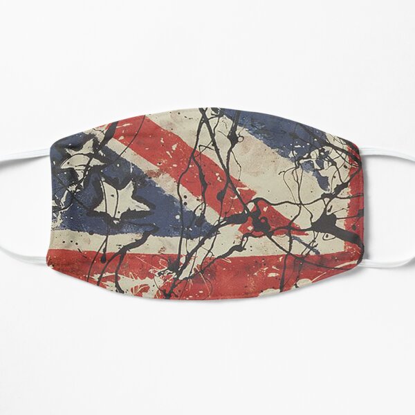 crack roses Flat Mask