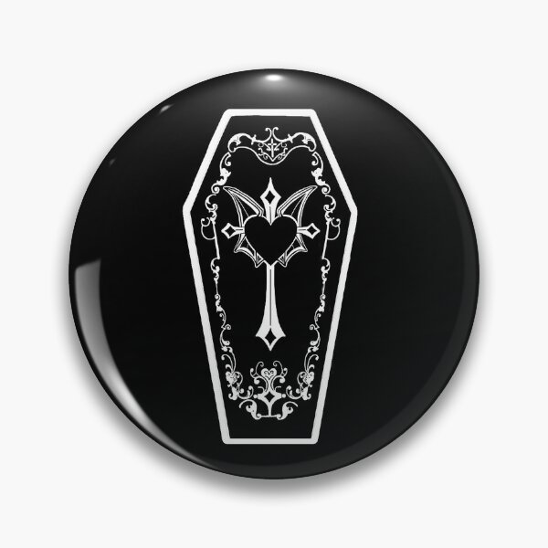 Item preview, Goth Gothic Casket Cross Heart Batwings  designed and sold by vamprotica-shop.