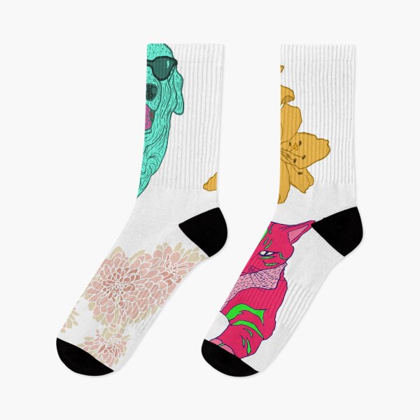 Item preview, Colorful pattern - animals and flowers designed and sold by PBerry.