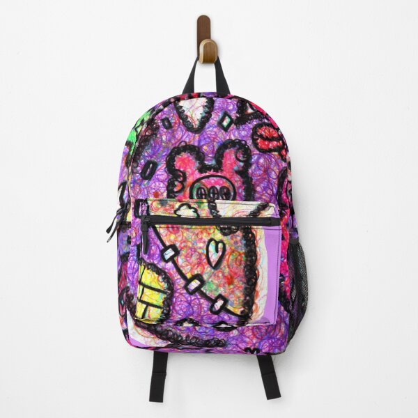Item preview, hairybeary10, Purple Haired Bear Rabbit Cat Contemporary Pop Art  designed and sold by Ben Ryuki Miyagi Architect.