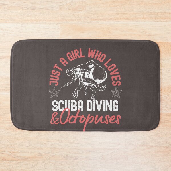 Item preview, Just A Girl Who Loves Scuba Diving And Octopuses designed and sold by StudioAquaLumos.