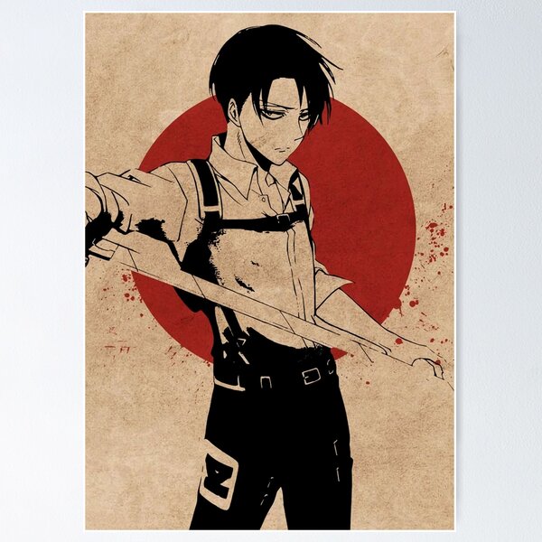 Shingeki No Kyojin Levi Eren Anime Poster – My Hot Posters