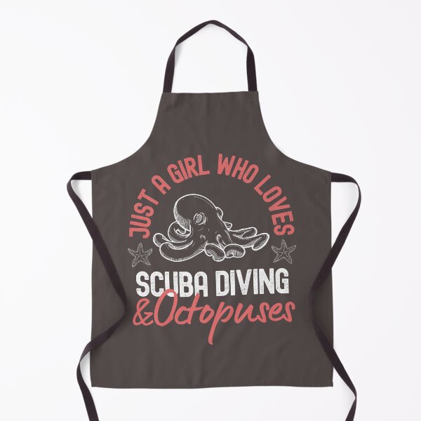 Item preview, Just A Girl Who Loves Scuba Diving And Octopuses designed and sold by StudioAquaLumos.