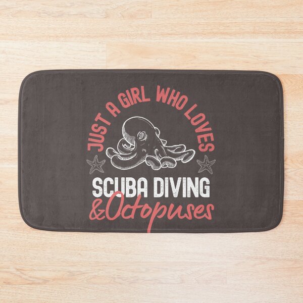 Item preview, Just A Girl Who Loves Scuba Diving And Octopuses designed and sold by StudioAquaLumos.