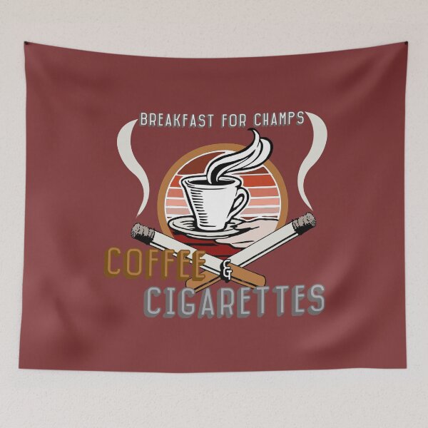Item preview, Breakfast for champs coffee and cigarettes designed and sold by KryptoStonks.