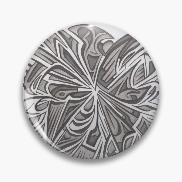 Item preview, Exploding Grey Abstract Design designed and sold by MathenaArt.