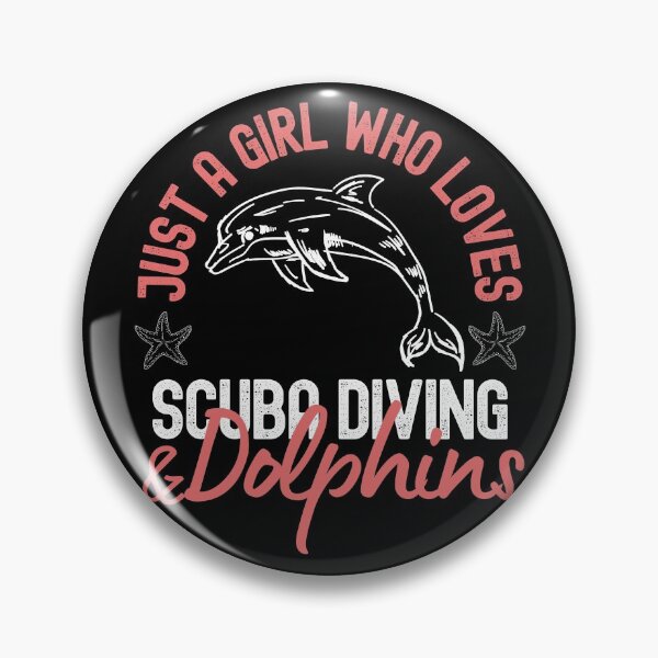 Item preview, Just A Girl Who Loves Scuba Diving And Dolphins designed and sold by StudioAquaLumos.