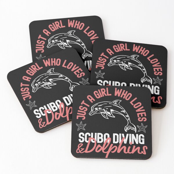 Item preview, Just A Girl Who Loves Scuba Diving And Dolphins designed and sold by StudioAquaLumos.