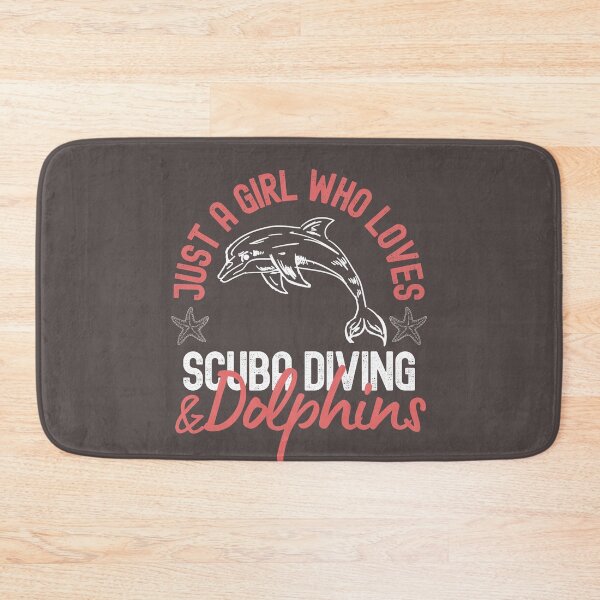 Item preview, Just A Girl Who Loves Scuba Diving And Dolphins designed and sold by StudioAquaLumos.