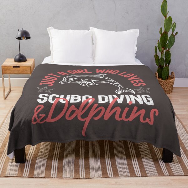 Item preview, Just A Girl Who Loves Scuba Diving And Dolphins designed and sold by StudioAquaLumos.
