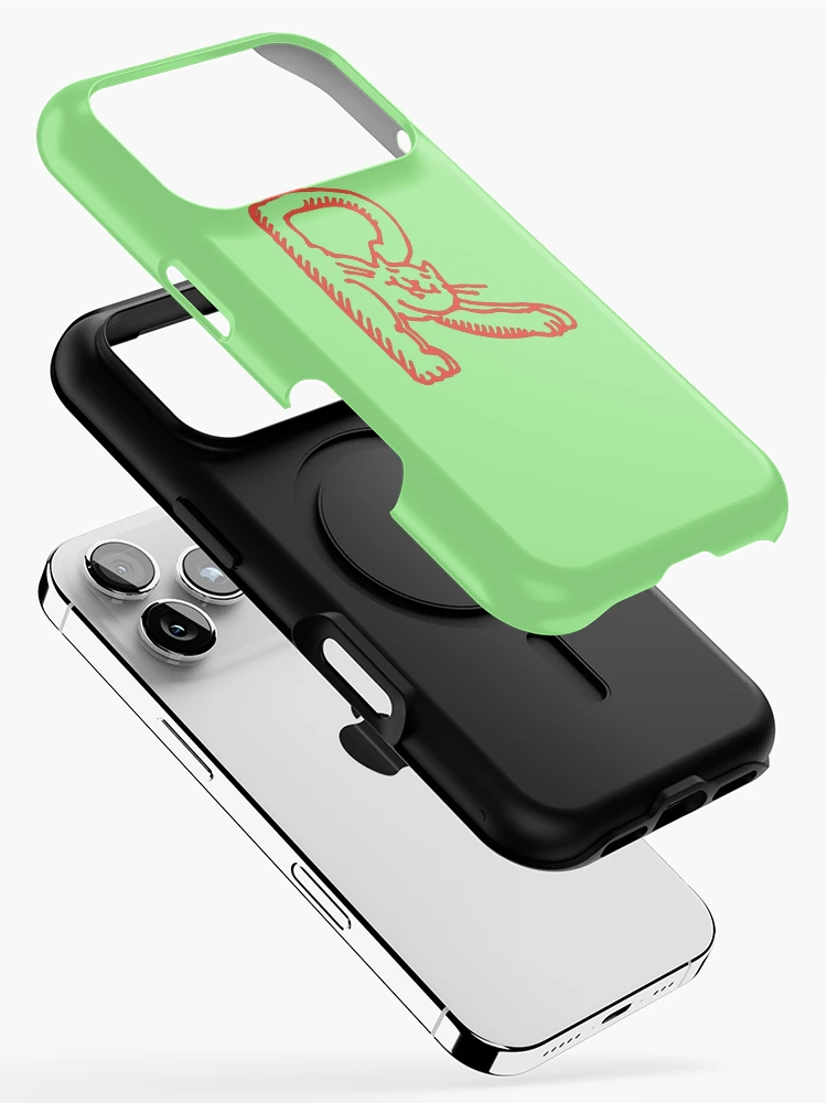 Thumbnail 2 of 4, iPhone Case, Cat Initial Monogram R designed and sold by Rajeev Singh.