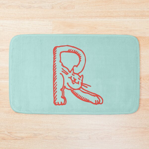 Item preview, Cat Initial Monogram R designed and sold by Rajeev  Singh.