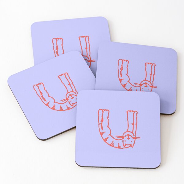 Item preview, Cat Initial Monogram U designed and sold by Rajeev  Singh.