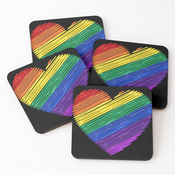 Item preview, Colorful rainbow heart designed and sold by UnderStore.