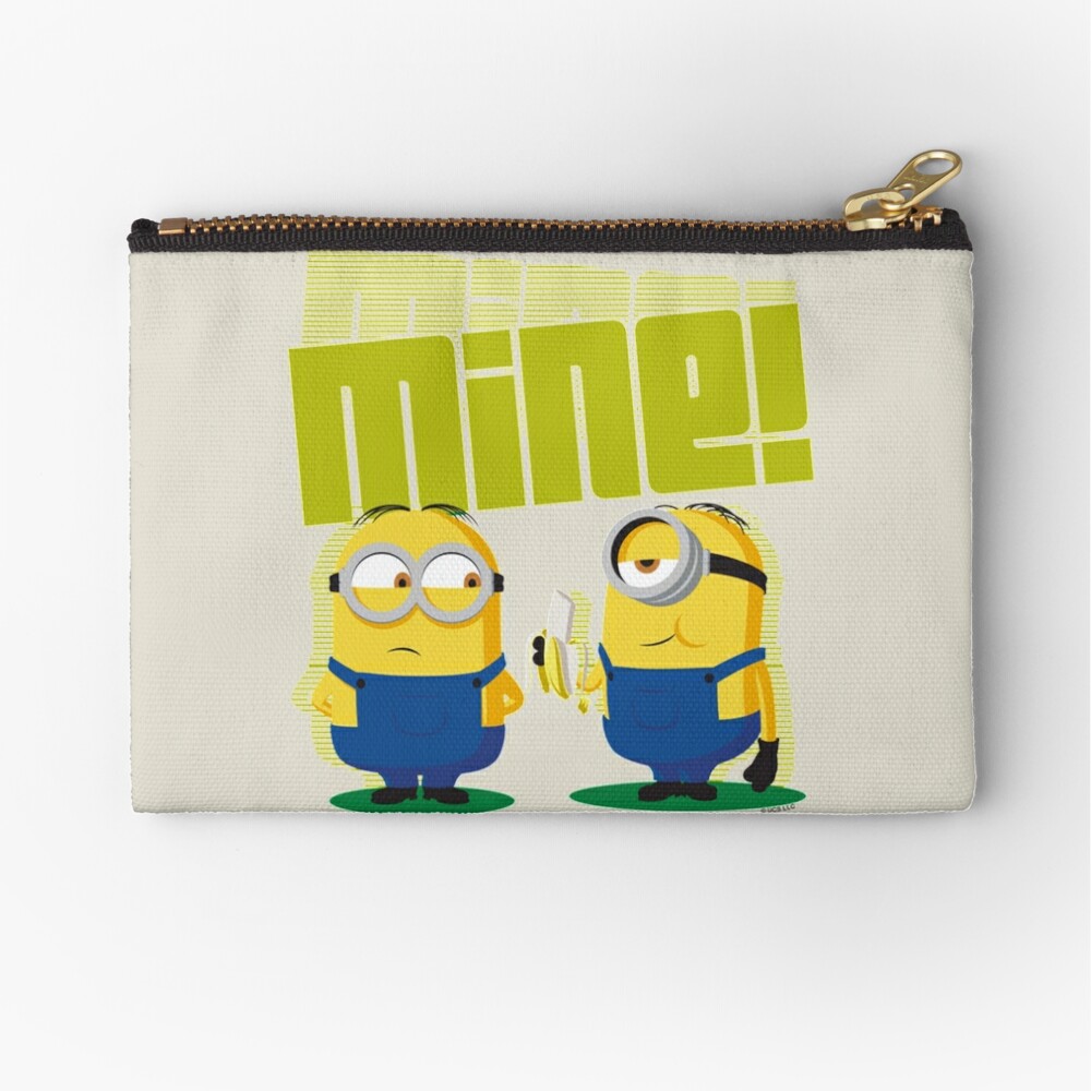 Despicable Me Minions Single Zipper Yellow Pencil Case