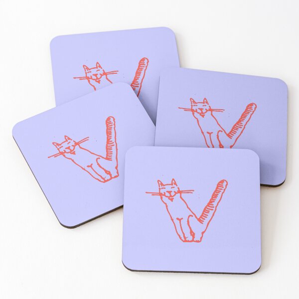 Item preview, Cat Initial Monogram V designed and sold by Rajeev  Singh.