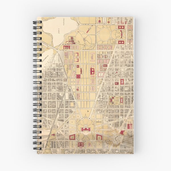 Item preview, Vintage Map of The Washington D.C. Mall (1917) designed and sold by BravuraMedia.