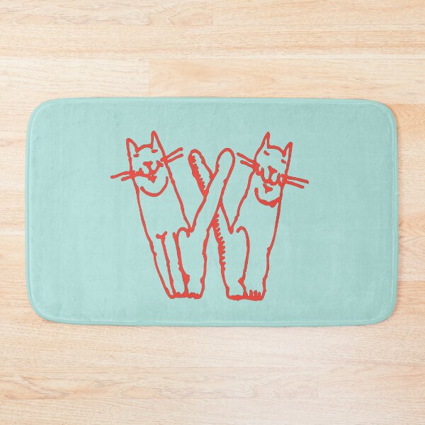 Item preview, Cat Initial Monogram W designed and sold by Rajeev  Singh.