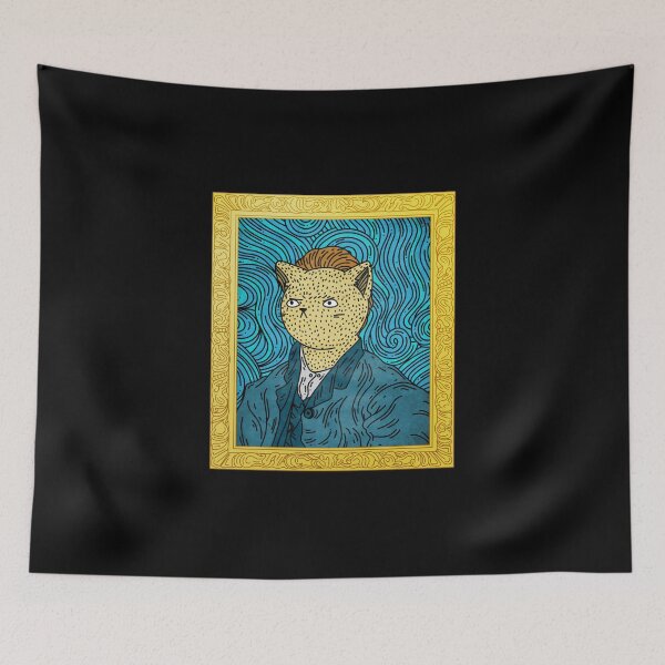 Item preview, Cat van Gogh Self Portrait designed and sold by SukaSukaSukaTee.