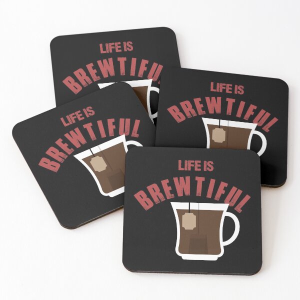 Item preview, Vintage Life is brewtiful Typography and coffee cup illustration  designed and sold by garniturex.