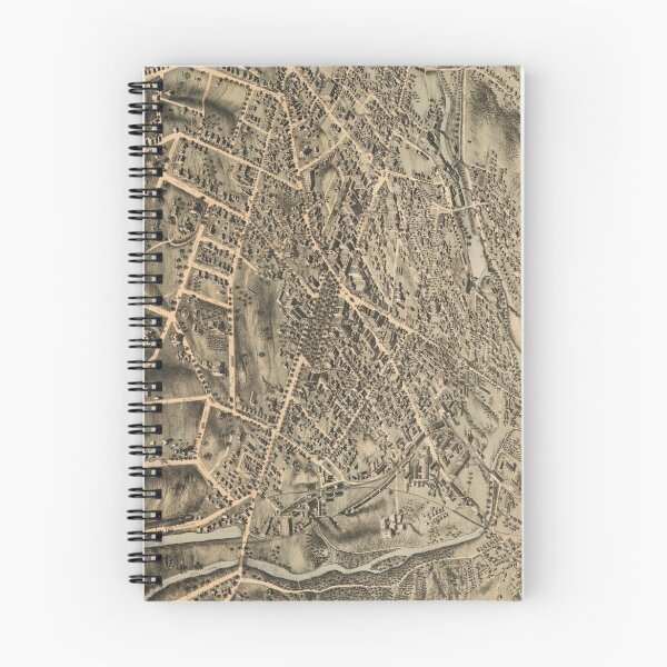 Item preview, Vintage Pictorial Map of Waterbury CT (1876) designed and sold by BravuraMedia.