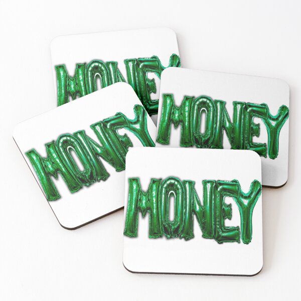 Item preview, Money ballon letters white designed and sold by cat poe.