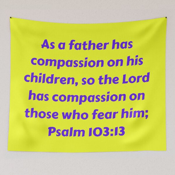 Aperçu de l'œuvre Bible Verse Psalm 103:13 créée et vendue par Prayingwarrior.