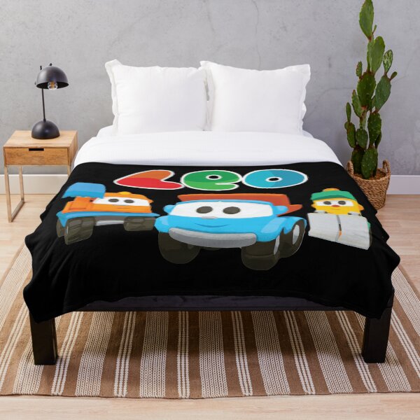 leo the truck, lifty and scoop Throw Blanket